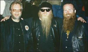 Ulf Jensen, Pelle Hansson och Billy Gibbons, ZZ TOP