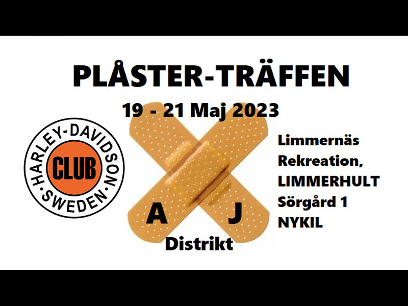 Banner Plåsterträffen 19-21 maj 2023